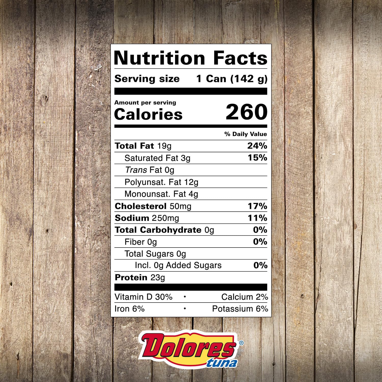 Dolores Tuna Chunk Light Yellowfin Tuna in Vegetable Oil, 5 oz Can (Pack of 24) – Mild Flavor, Flaky Texture, Ready-to-Eat Protein