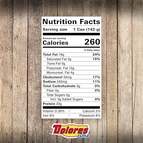 Miniatura 2 de Dolores Tuna Chunk - Atún de aleta amarilla clara en aceite vegetal, 5 onzas (paquete de 24)