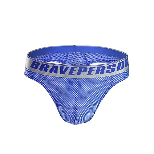 MuscleMate Men's Thong G-String Underwear, Hot Men's Thong G-String T-Back Underwear, All-day Comfort. - X-Large - Lite Blue