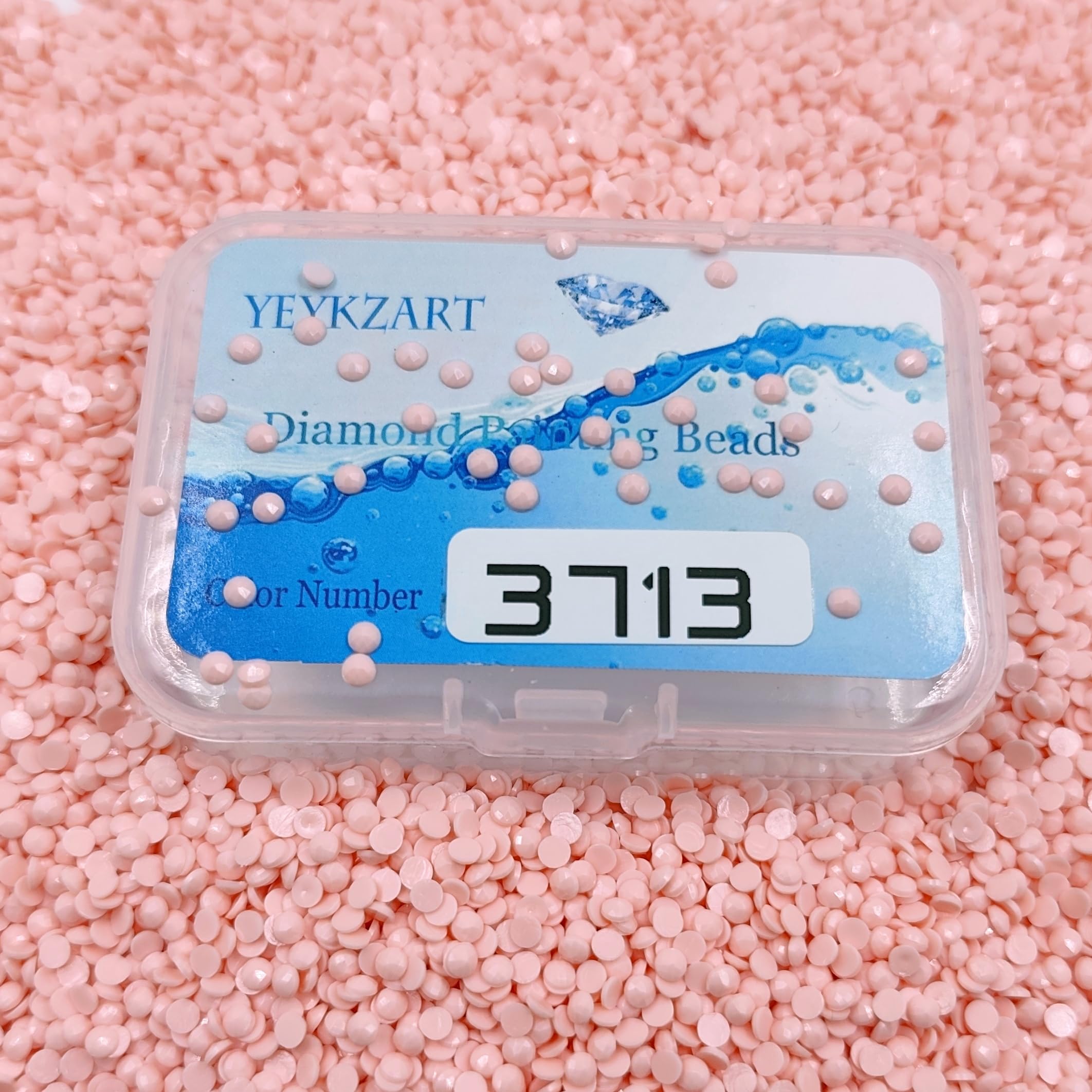 YEYKZART 3713 Diamond Painting Replacement Round Diamonds Beads Rhinestones Accessories for Diamond Art Missing Color 3500 PCS — image 1