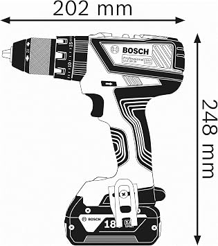 Bosch Professional 18V System Cordless Hammer Drill GSB 18V-28 (max. torque 63 Nm, battery/charger not included)