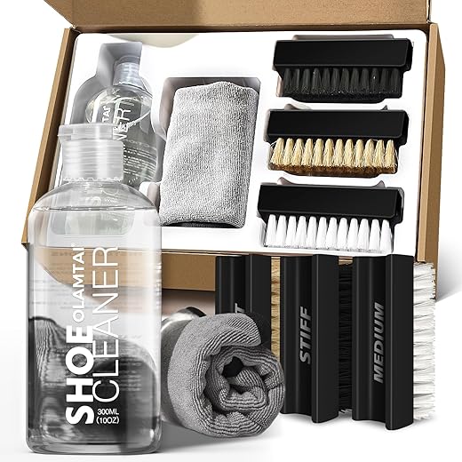 Complete Sneaker Cleaner Kit with 3 Brushes