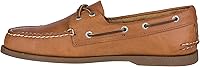 Sperry Men's Authentic Original Boat Shoes - Sahara Leather Loafers with Wave-Siping Traction & All-Day Comfort