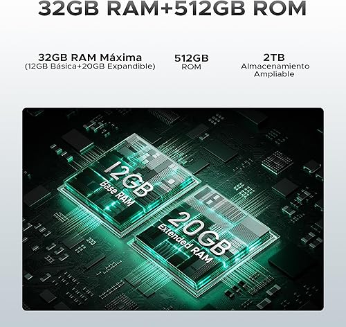 Miniatura 2 de DOOGEE S Cyber Pro Smartphone resistente desbloqueado, 32 GB+512 GB teléfono resistente Android 14, batería de 10800 mAh, 6.6 pulgadas FHD+120Hz