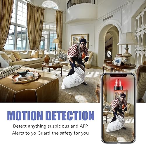 Miniatura 7 de Thcbme Cámara espía oculta, cámara WiFi HD 1080P - Mini cámara de niñera con visión nocturna y detección de movimiento - Cámaras inalámbricas para