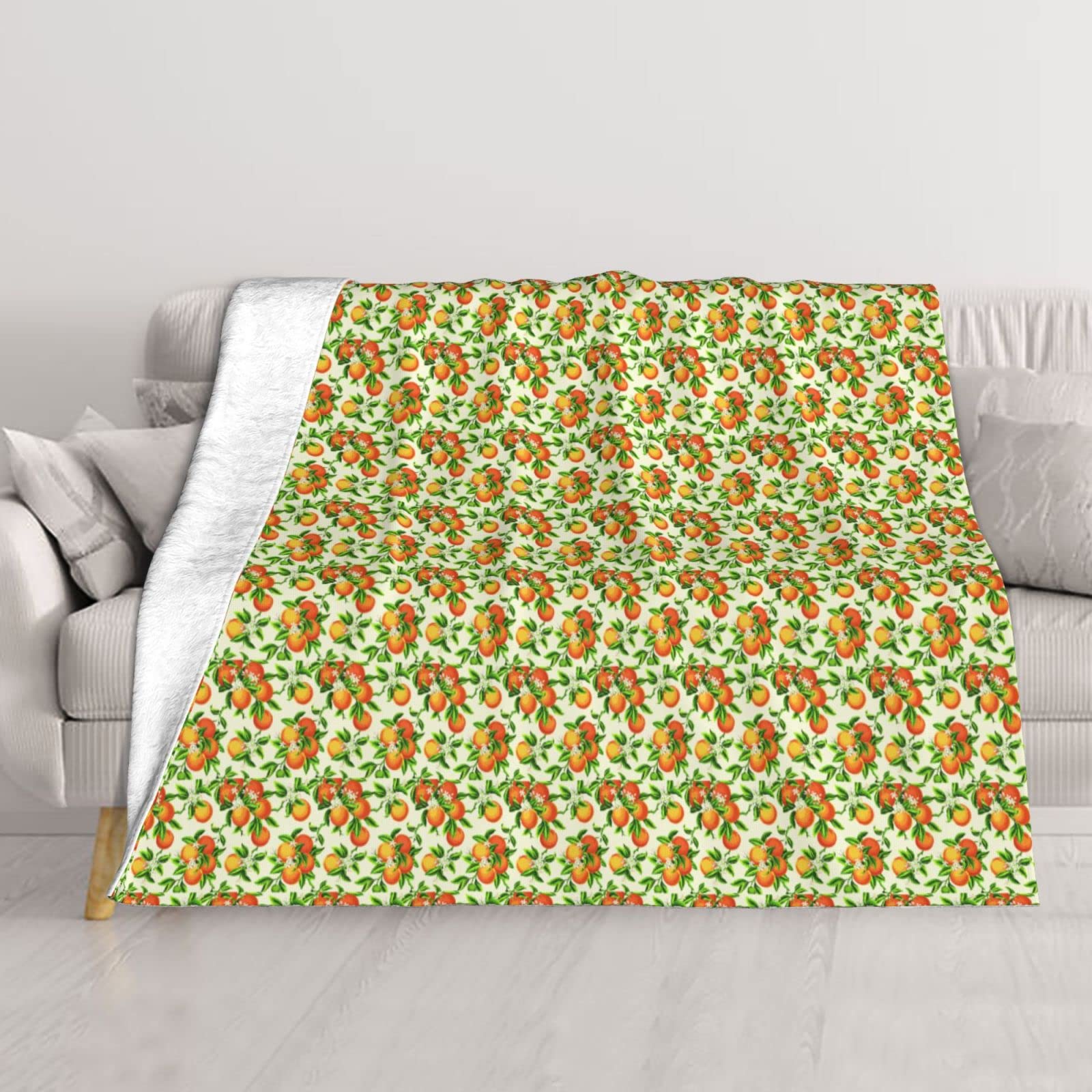 Couverture en peluche super douce à fleurs jaunes lit et canapé 150x127 cm