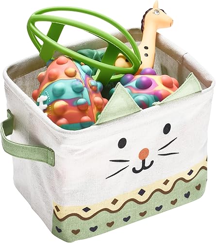 Hallops Contenedores abiertos de almacenamiento  Contenedores de almacenamiento abiertos de tela  Cestas cuadradas plegables  Almacenamiento para