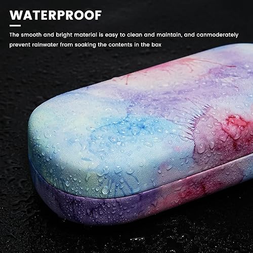 Miniatura 64 de molshine Estuche rígido de cuero para lentes de sol, funda clásica para gafas grandes para mujeres y hombres,Gafas de sol