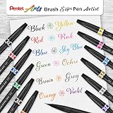 Pentel SESF30 °C GX Extra Fine Brush Tip, Set of 12 Yellow – view 4