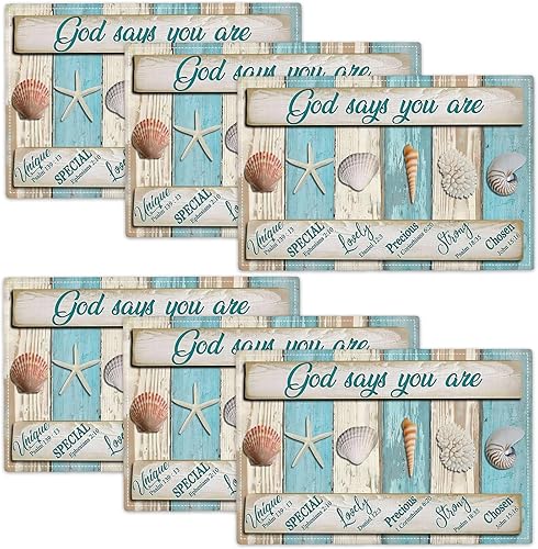 Miniatura 47 de Juego de 4 manteles individuales florales y colibríes, lavables, para decoración del hogar, fiesta, interior, cocina, comedor, 12 x 18 pulgadas