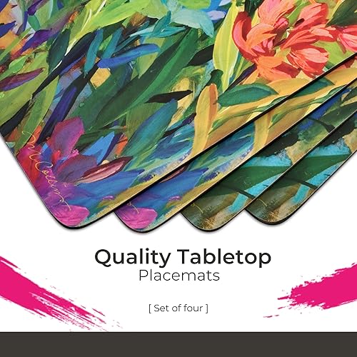 Miniatura 3 de Pimpernel Martha's Choice Collection - Juego de 4 manteles individuales resistentes al calor, tabla con respaldo de corcho, juego de manteles