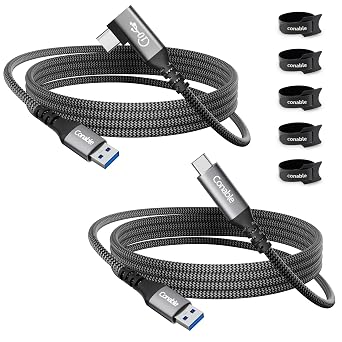 2-Pack USB Cable 3FT, 10Gbps USB 3.1 Gen 2 Data Transfer, 3A Fast Charging USB A to Type C Cord, Reliable CarPlay Cable for iPhone 17/16/15 Pro Max, Galaxy S25/S24/S23/S22/S21/S20 Ultra, Android Auto