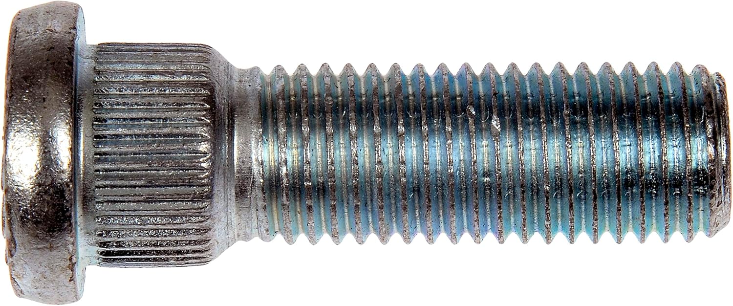 Dorman 610-261 Rear M12-1.50 Serrated Wheel Stud - 14.35 mm Knurl, 42.5 mm Length Compatible with Select Models, 10 Pack (Made in USA)