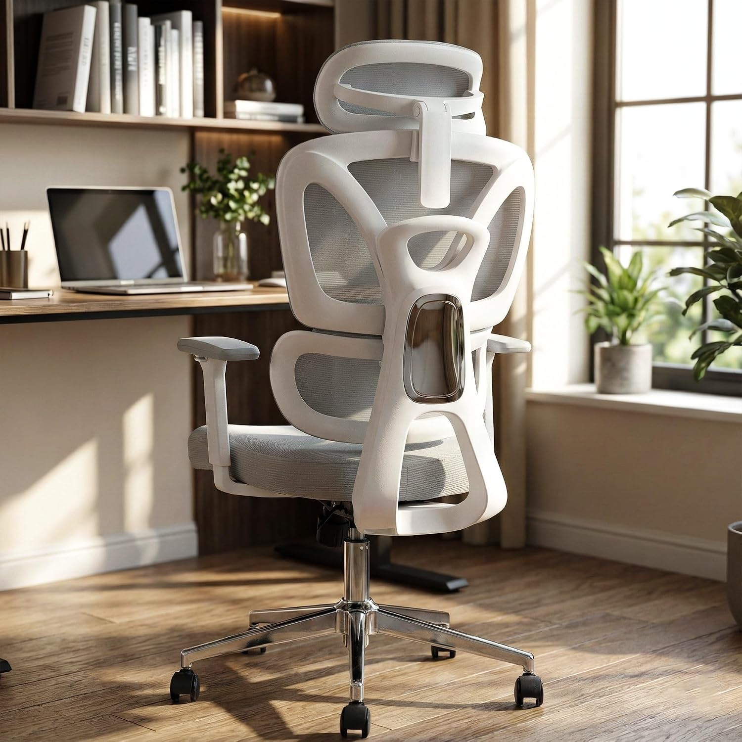 MRC Panther Cushion Ergonomic High Back Mesh Office Computer Chair with Auto Adjustable Lumbar Support,3D Armrests,Multi L... - Review, Price and Buying Guide