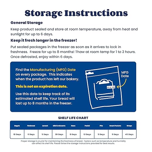 Miniatura 6 de Pan plano KETO de Toufayan Bakery - Apto para dieta Keto - Sin azúcar, bajo en carbohidratos - Suave, delicioso sabor y textura (paquete de 3)