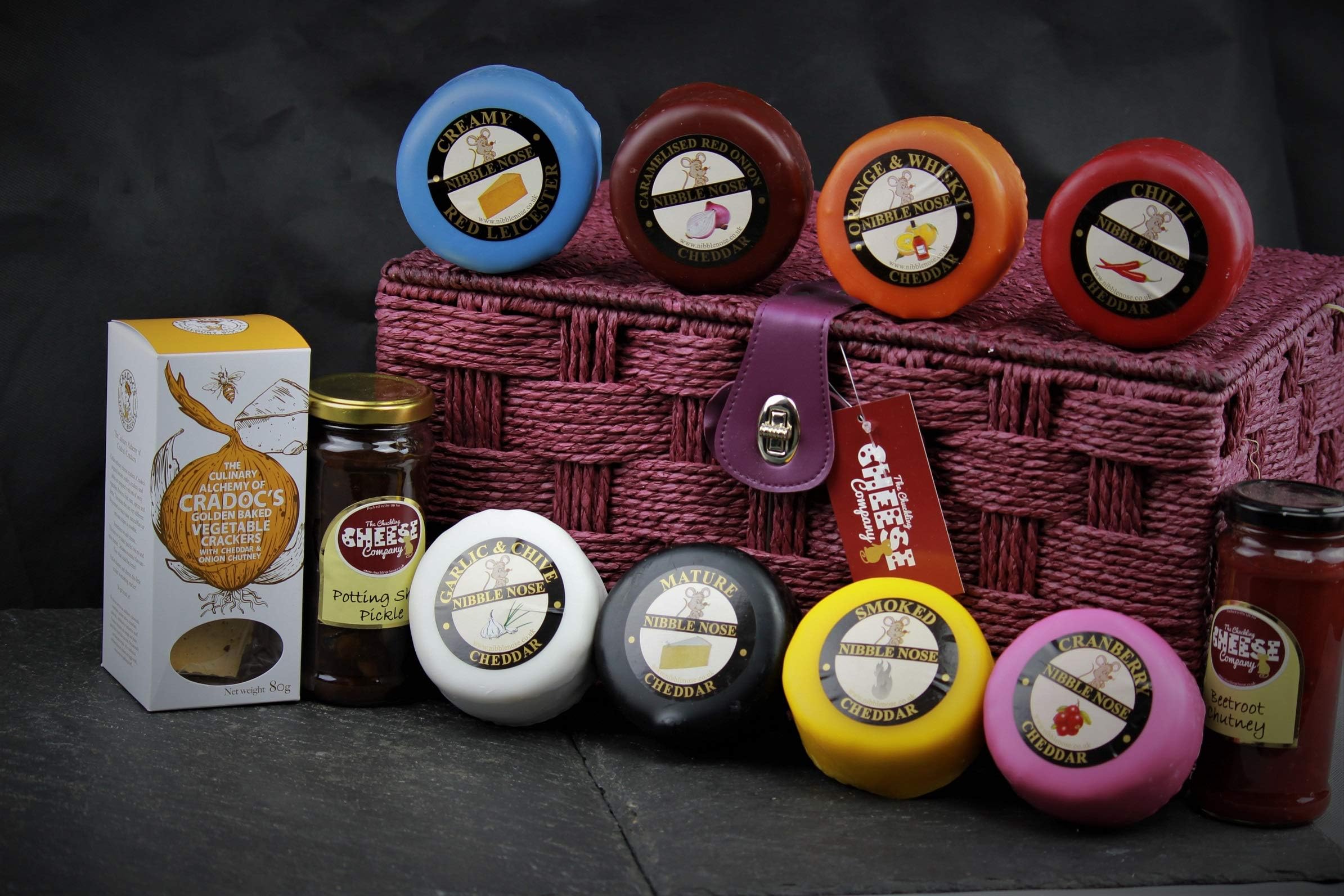 Nibble Nose Selection Hamper - 8 Cheeses