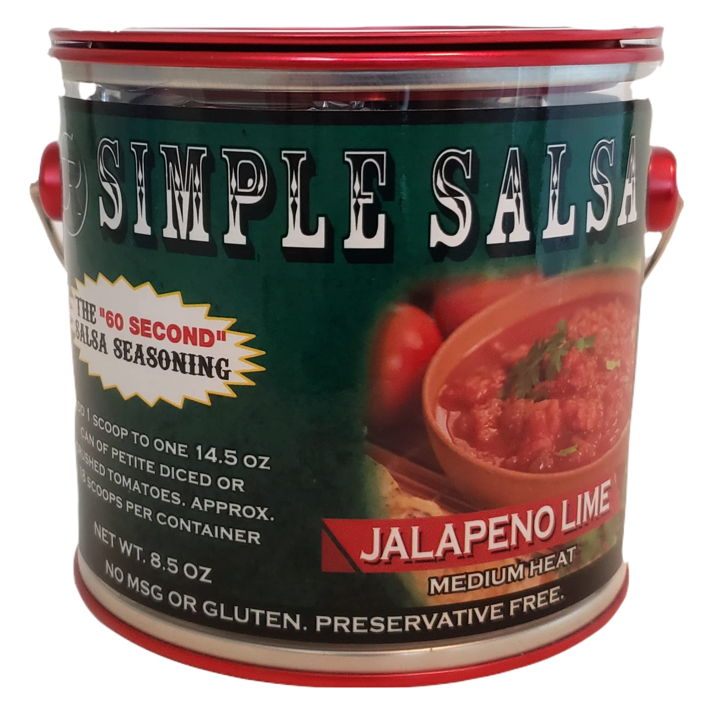 Amazon.com: Simple Salsa - Jalapeno Lime, Medium Heat, 60 Second