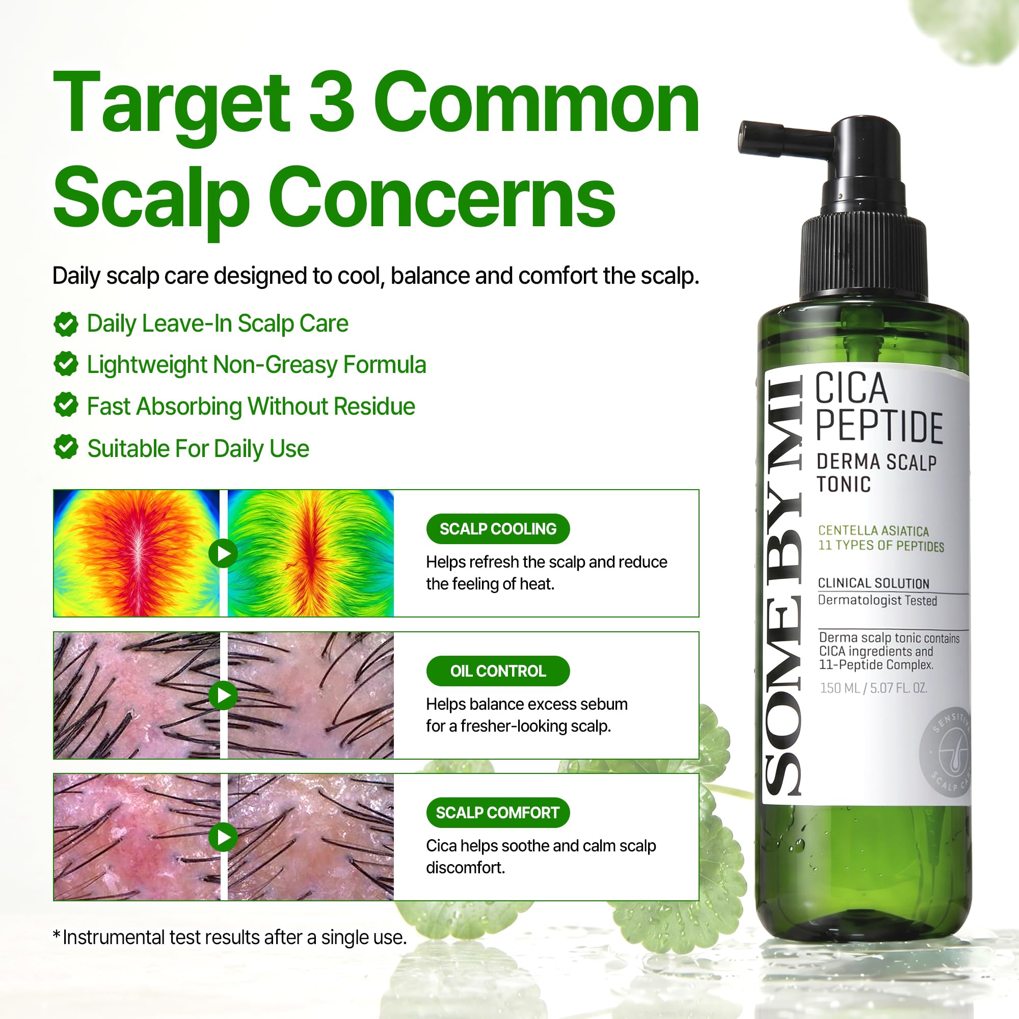 SOME BY MI Cica Peptide Derma Scalp Tonic 5.07 fl oz