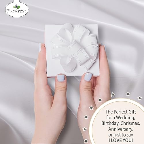 Miniatura 7 de EUCAREST Juego de fundas de almohada de lujo tamaño King, Tencel de eucalipto orgánico, hipoalergénico, regulación térmica, ultrasuave y