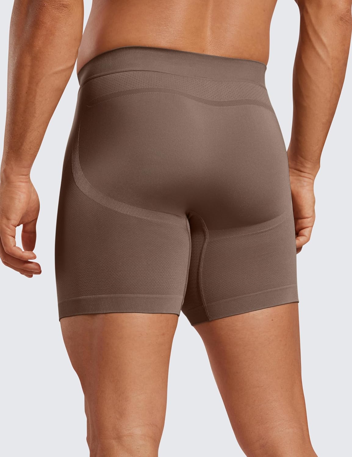 CRZ YOGA Men's Seamless 5" Boxer Briefs Breathable Sports Underwear (3-Pack)