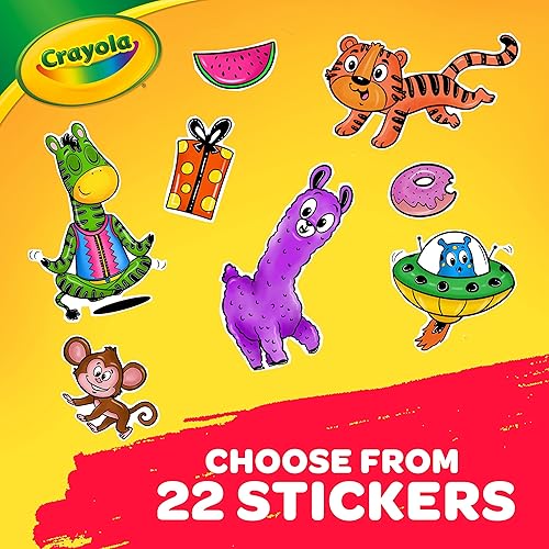 Miniatura 6 de Crayola Alpha Pets - Páginas para colorear y calcomanías, libro para colorear con números y alfabetos, regalo para niños, 96 páginas