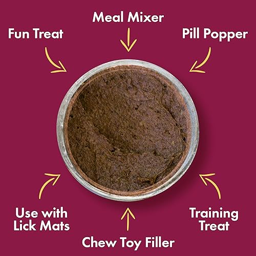 Miniatura 3 de Visionary Pet Foods - Untable de carne de res para perros  Elección más saludable para la mantequilla de maní  Fácil de usar como tapete para lamer