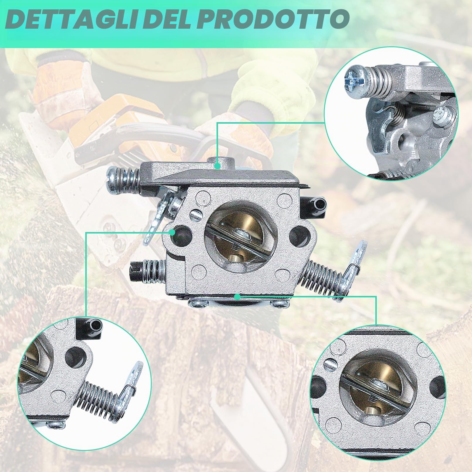 Kit Carburatore per STIHL 021, 023, 025, MS 210, MS 230, MS 250 Motosega, ADEFOL Parti di Ricambio include Carburatore e Guarnizione Candela Tubo Filtro Tappo Accessorio 13 in 1