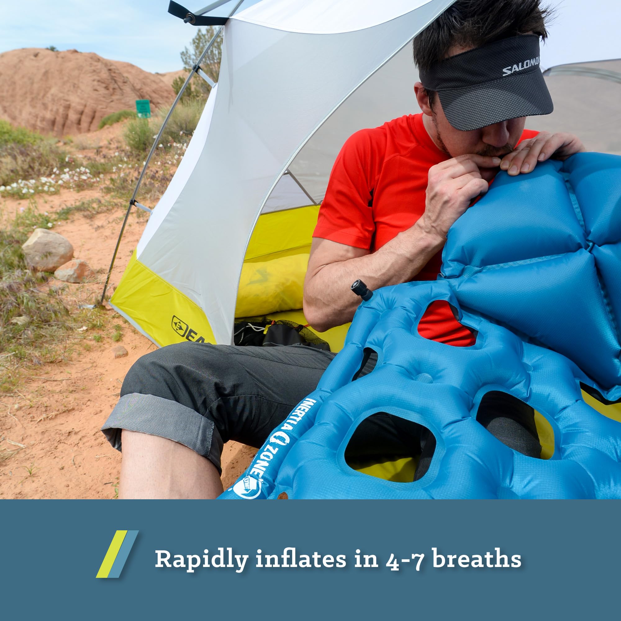 アウトドア寝具 KLYMIT INERTIA-O zone Sleeping Pad Klymit Inertia Ozone Sleeping Pad, Lightweight Lofted Camping Air