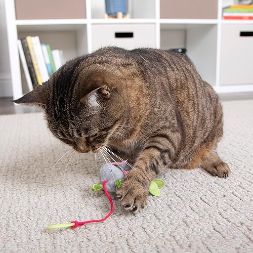 Miniatura 7 de SmartyKat Juguetes de peluche para gatos con forma de ratón hinchable, 3 unidades, multicolor, 3 unidades