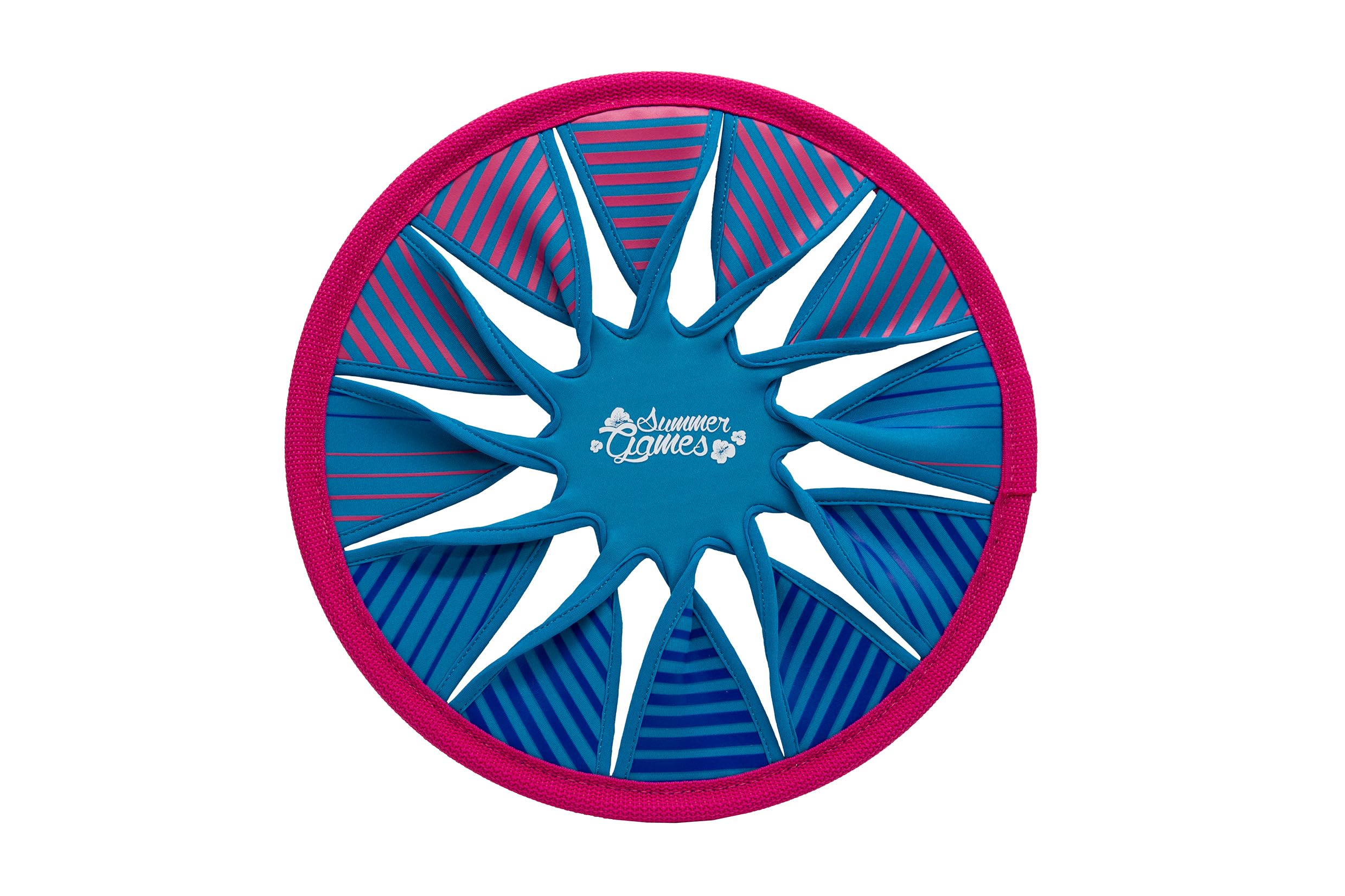 SUMMER GAMES 3er Set Neopren Frisbee, 30 cm Wurfscheibe für Kinder, Bunt | Wurfscheiben aus weichem Neopren für Strand & Garten - 3er Pack Soft-Frisbees für Kinder ab 4 Jahren, ideal für draußen