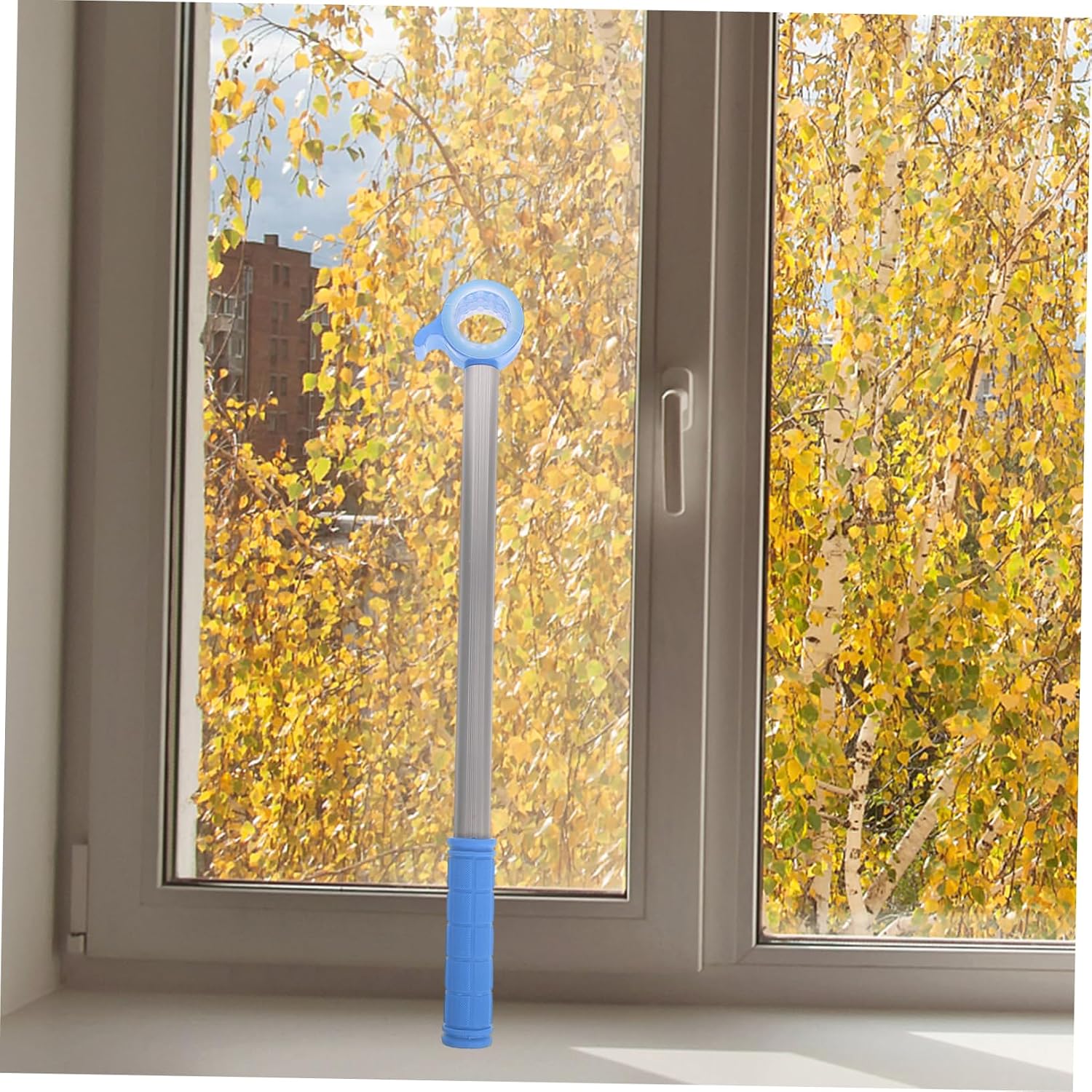 Window Pole Opener with Long Reach Aluminum Alloy and Plastic Blue