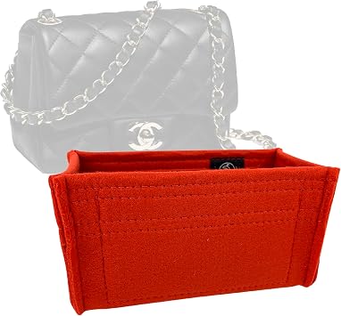 Zoomoni Premium Bag Organizer for Chanel Classic Flap Mini Square 17cm Bag Handmade/20 Color Options [Purse Organiser, Liner, Insert, Shaper]