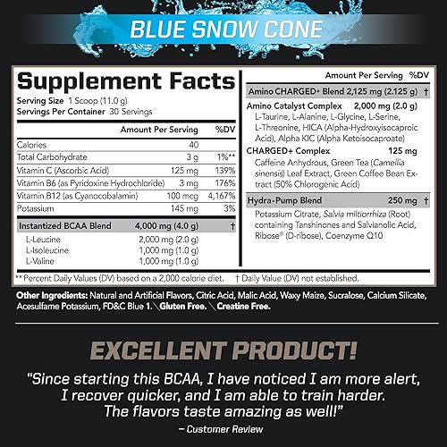 Miniatura 2 de PMD Sports BCAA Charged - Deliciosa mezcla de aminoácidos para rendimiento, recuperación, resistencia e hidratación, aumenta la función muscular