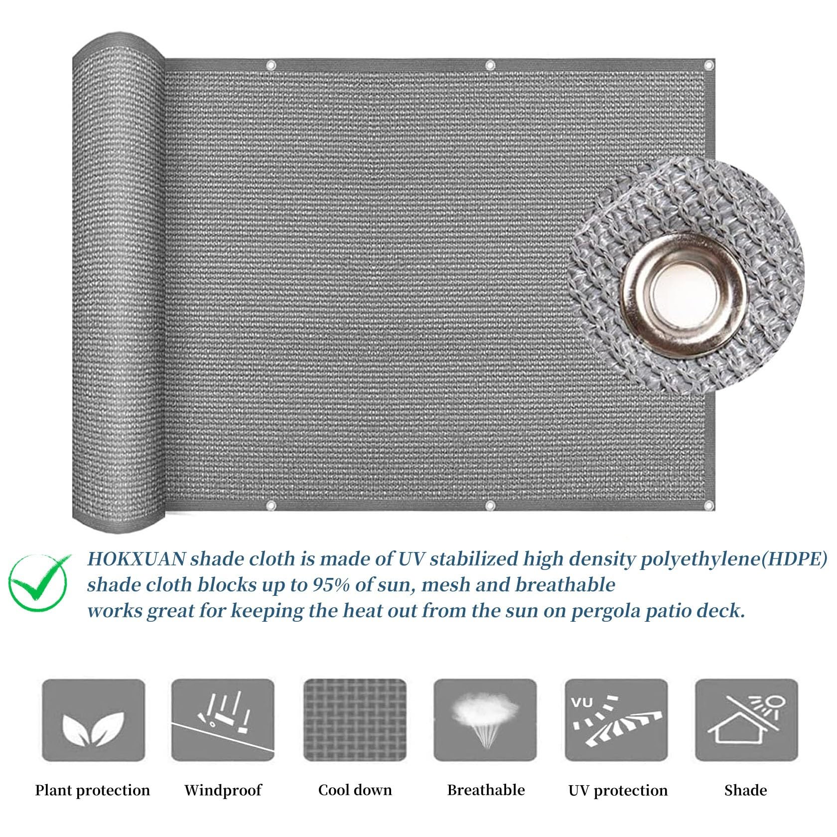 Amazon.co.jp: サンシェード 日除けセイル 3.4 x 4 m 日除け Uvカット