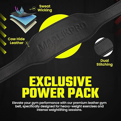 Miniatura 5 de Cinturón de cuero para levantamiento de pesas con hebilla ajustable, gimnasio, entrenamiento y entrenamiento de pesas, cinturones de levantamiento