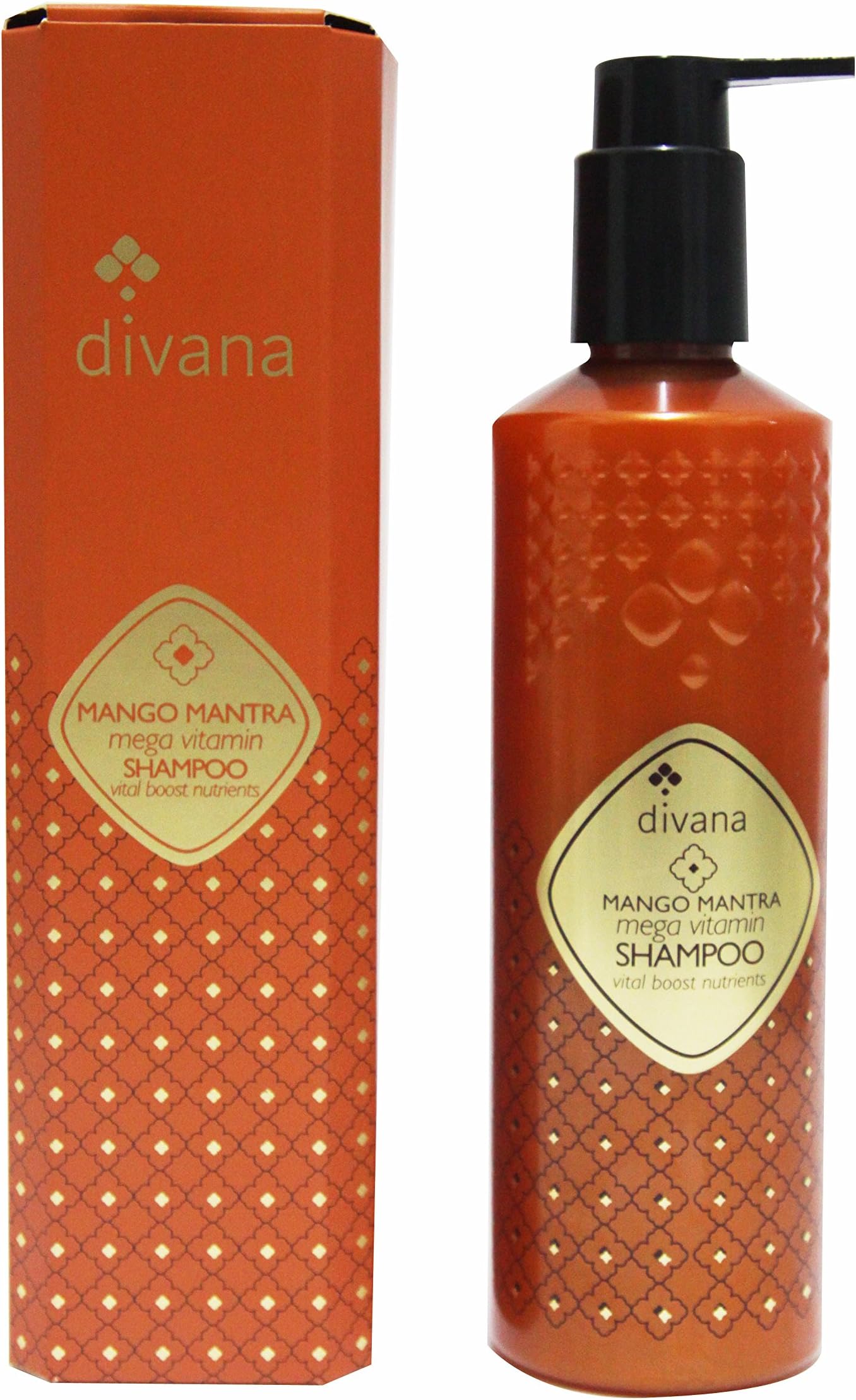 Divana Mango Mantra Mega Vitamin Shampoo 345 ML Medium Dark Orange