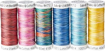 Sulky Sampler 12wt Cotton Petites, Most Popular Blendables Assortment, 6-Pack