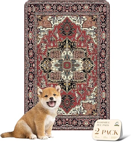 Miniatura 112 de nunubaby Almohadillas lavables para orina de perros, elegante, antideslizante, a prueba de fugas, reutilizable, ultraabsorbente, para jaulas y