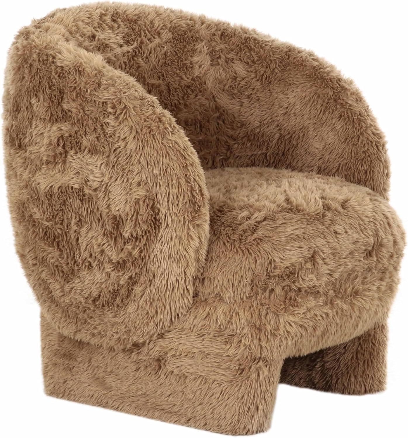 Tov Furniture Kiki Dark Taupe Vegan Shearling Accent Chair