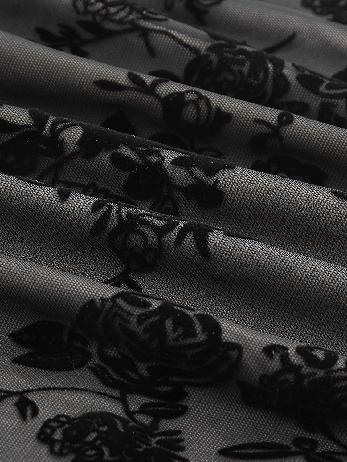 WDIRARA Women's Floral Print Mini Dress Y2K Vintage 90s Goth Mesh Short Cami Dresses - Image 4