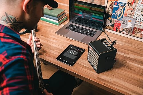 Miniatura 6 de Positive Grid  Spark MINI  Amplificador inteligente portátil de guitarra de 10 W y altavoz Bluetooth  Sonido portátil para tocar la guitarra en casa