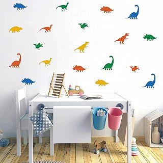 Dinosaurs Wall Decal Nursery Decals Animals Wall Stickers Boy Room Wall Decor 6 Different Dinosaurs Wall Art A20 (Design 1)