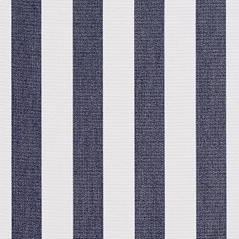 Navy Striped Indoor Outdoor Marine Upholstery Fabric by The Yard - SKU Michelle Navy