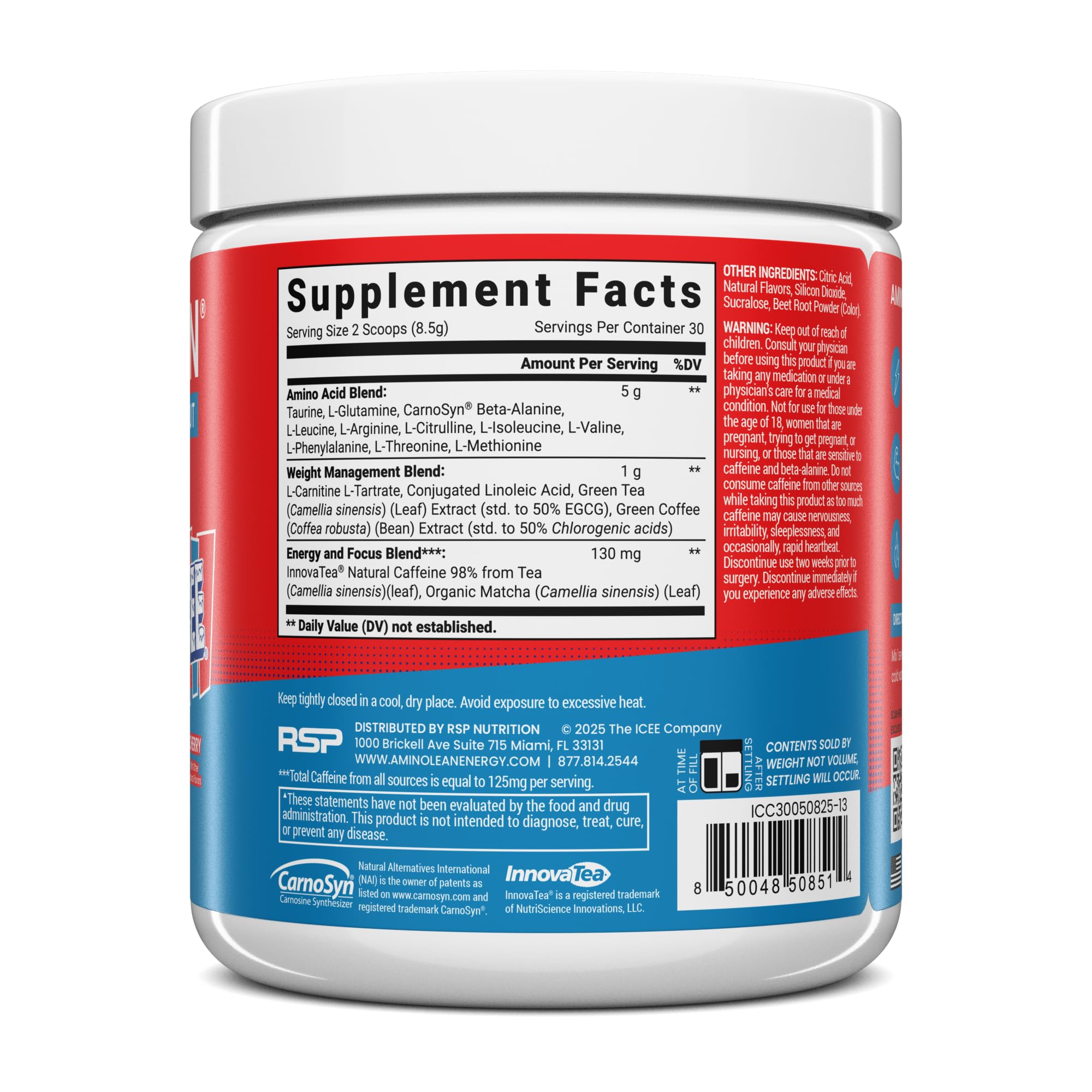 AminoLean Pre Workout Powder - Natural Amino Energy with Vegan Amino Acids — Amazon image 10