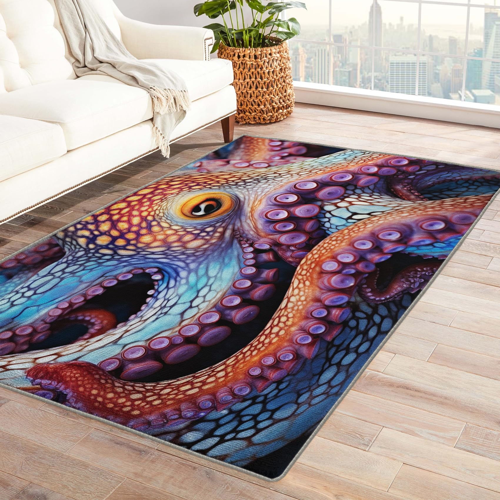 Amazon.com: Octopus Rugs for Living Room - Octopus Rug & Home