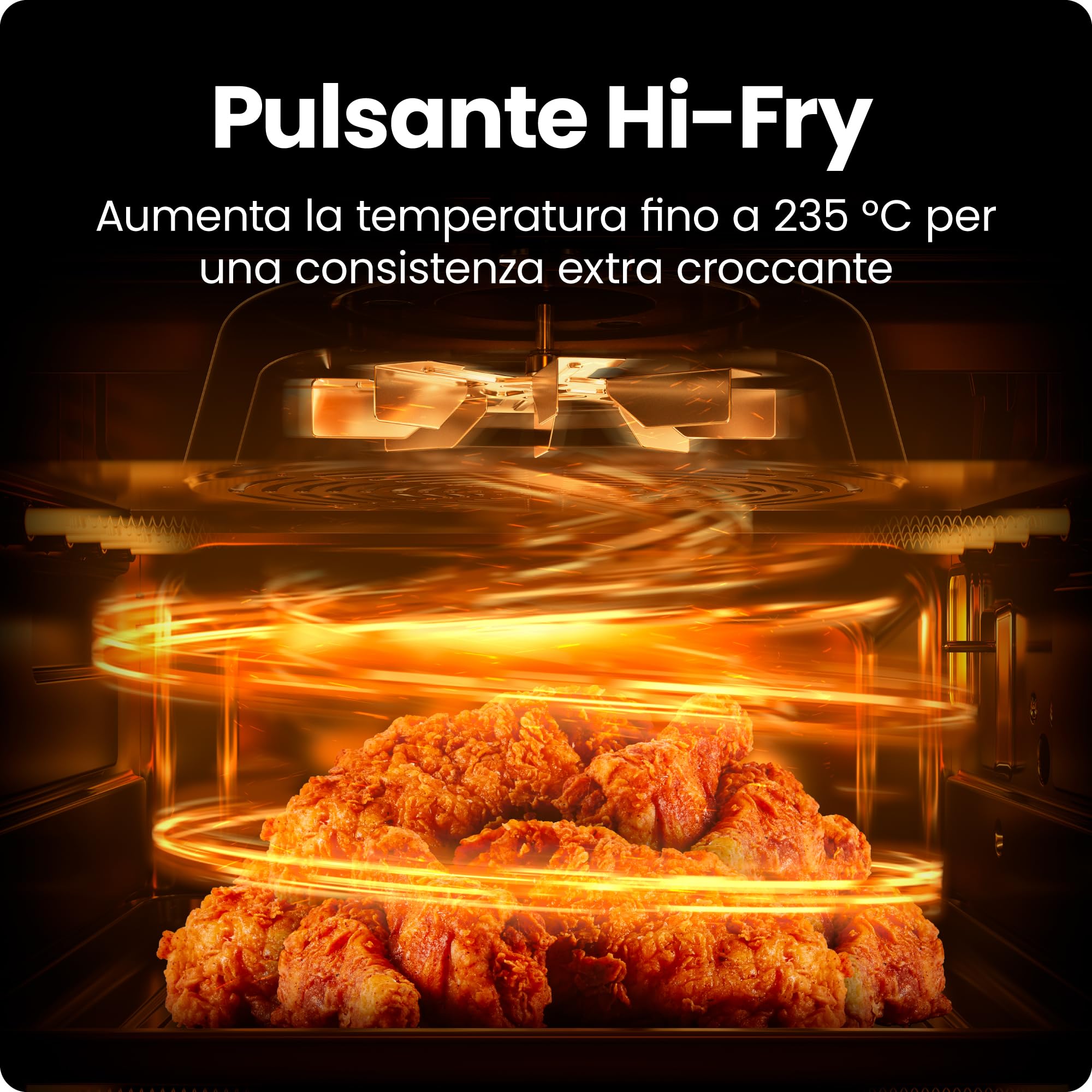 Chefman Friggitrice ad Aria Compatta 5,7L, Hi-Fry | Tecnologia ad Alta Frittura, frittura ad aria, finestra Easy View