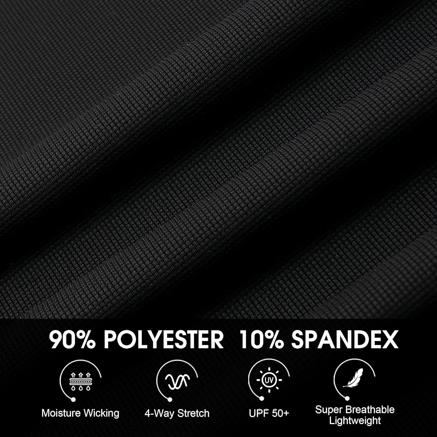 Damipow Mens Seamless Golf Shirt Moisture Wicking Polo Shirts Short Sleeve Quick Dry Performance Sport Collared Shirt for Men - Image 5