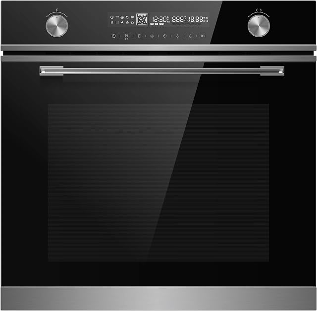 Cookology TOF650SS Multifunction Built-in Oven Touch & Dial Control Electric 72L