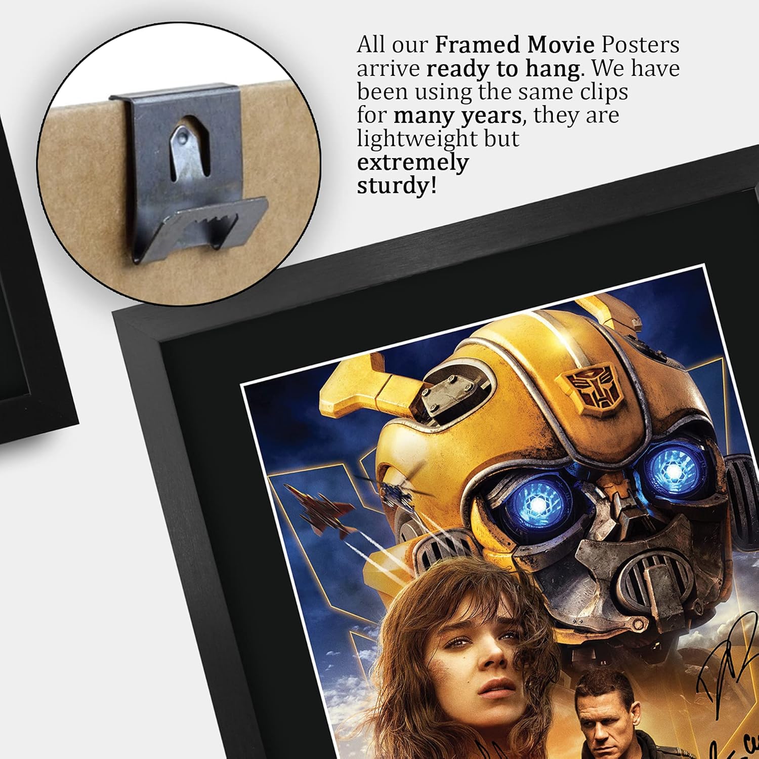 HWC Trading Transformers Bumblebee 6 16 x 12 inch Framed Gifts Printed Poster Signed Autograph Picture for Movie Memorabilia Fans - 16" x 12" Framed