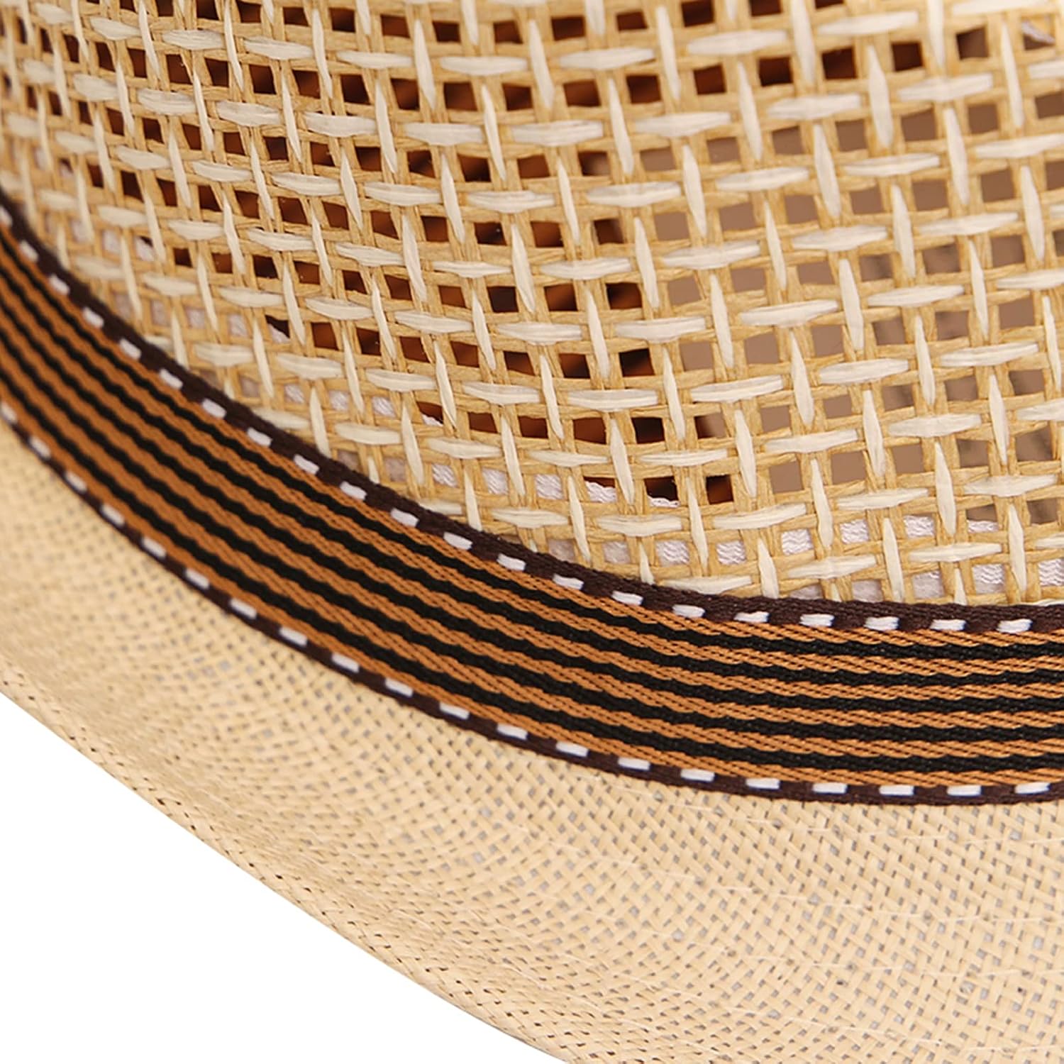 Kids Boys Girls Straw Fedora Panama Hat Toddler Roll Up Short Brim Summer Sun Beach Cap Western Trilby Derby Jazz Hat
